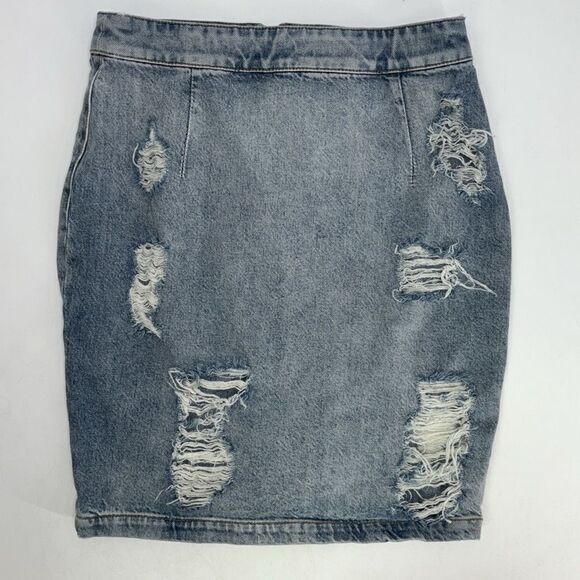 IRO distressed denim skirt Size Small - Picture 3 of 12
